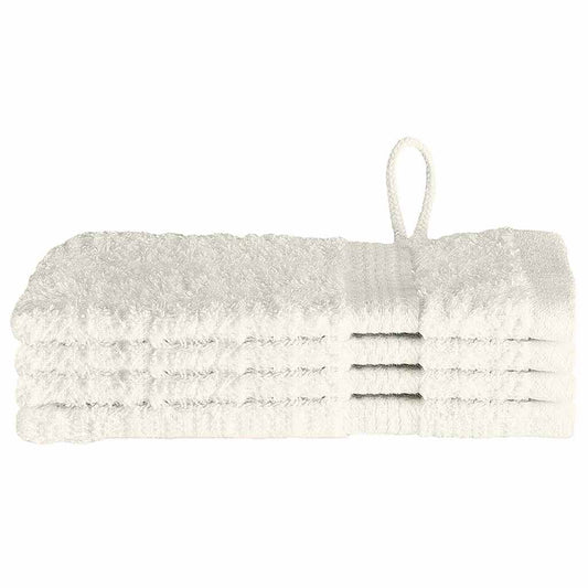 Waschlappen 4 pcs Creme Baumwolle