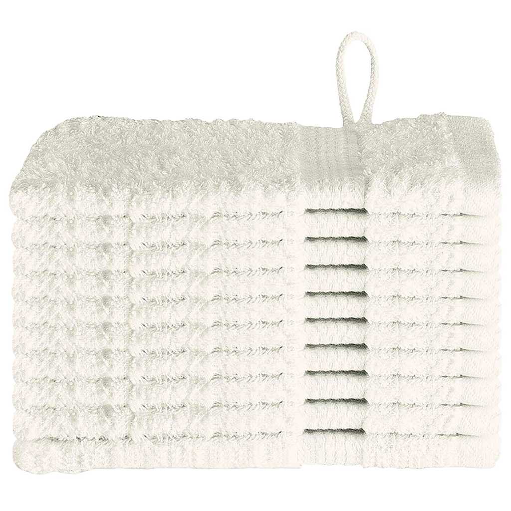 Waschlappen 10 pcs Creme Baumwolle
