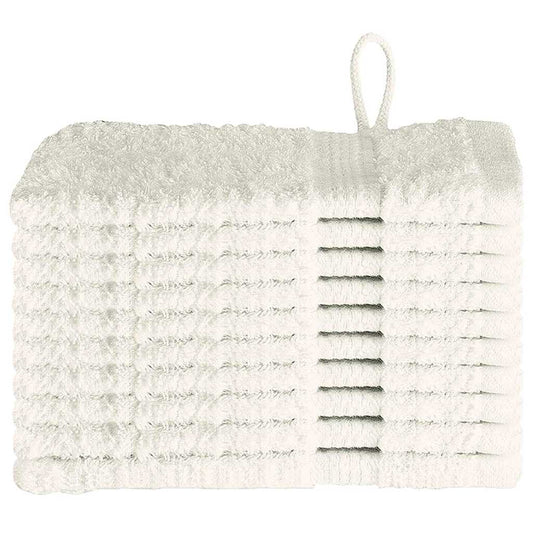 Waschlappen 10 pcs Creme Baumwolle