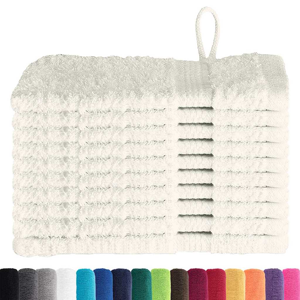 Waschlappen 10 pcs Creme Baumwolle