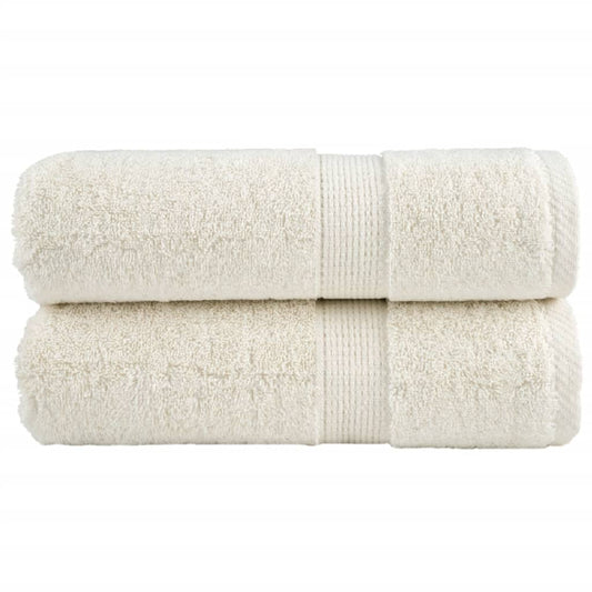 Premium Waschhandtücher SOLUND 2 Stück Creme 30x30 cm 600 g/m²