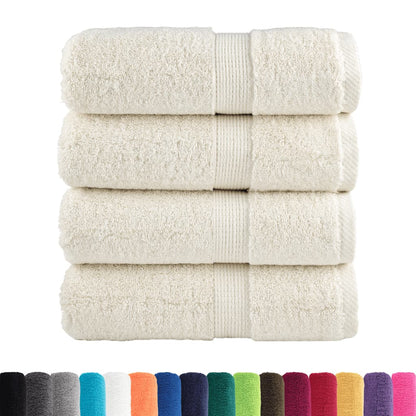 Premium Waschhandtücher SOLUND 4 Stück Creme 30x30 cm 600 g/m²
