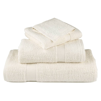 Premium Waschhandtücher SOLUND 4 Stück Creme 30x30 cm 600 g/m²