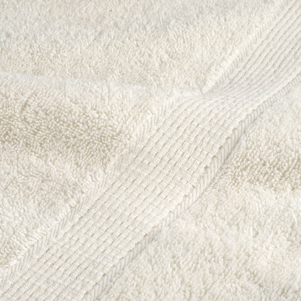 Premium Waschhandtücher SOLUND 4 Stück Creme 30x30 cm 600 g/m²