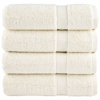 Premium-Handtücher SOLUND 4 Stk. Cremeweiß 50x100 cm 600 g/m²