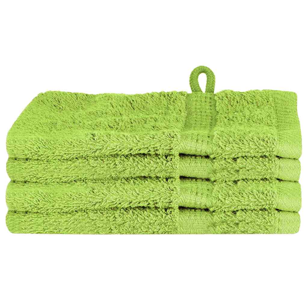 Waschlappen 4 pcs Apfelgrün Baumwolle
