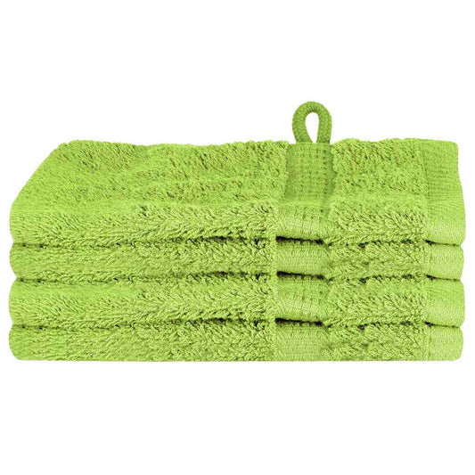 Waschlappen 4 pcs Apfelgrün Baumwolle