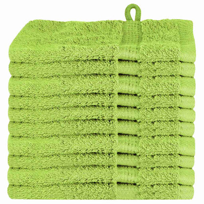 Waschlappen 10 pcs Apfelgrün Baumwolle