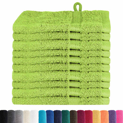 Waschlappen 10 pcs Apfelgrün Baumwolle