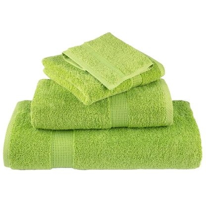 Premium Waschhandtücher SOLUND 2 Stück Apfelgrün 30x30 cm 600 g/m²
