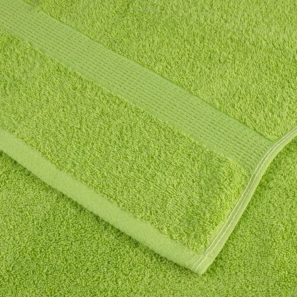 Premium Waschhandtücher SOLUND 2 Stück Apfelgrün 30x30 cm 600 g/m²