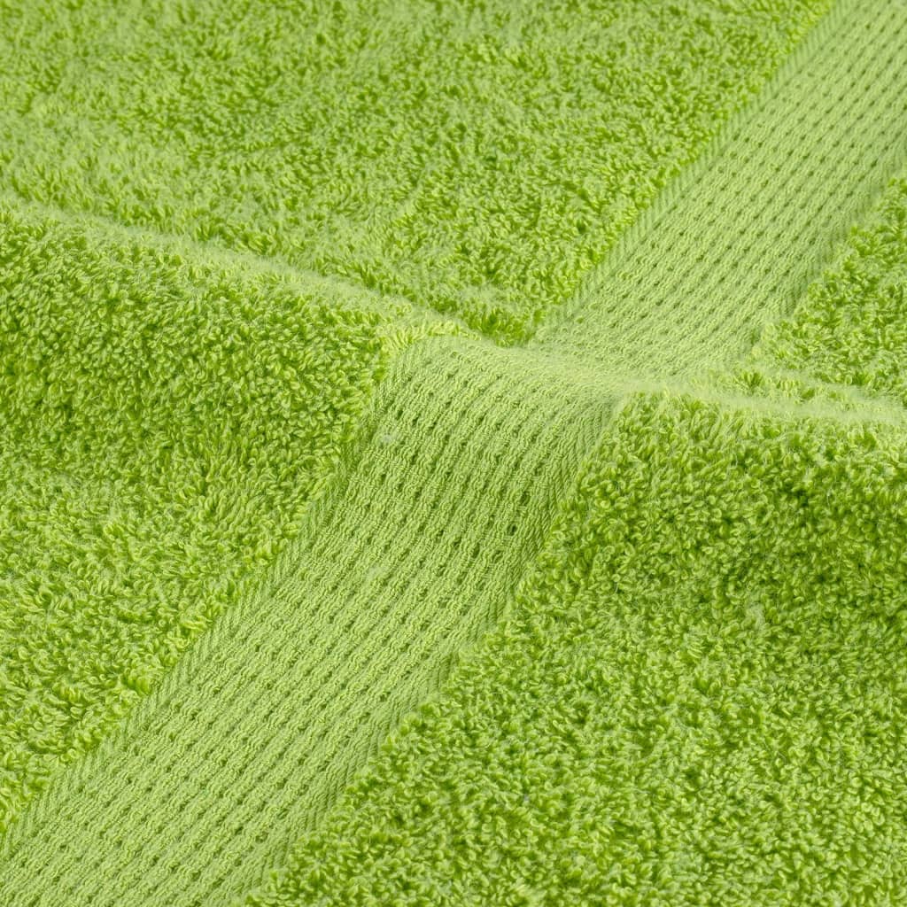 Premium Waschhandtücher SOLUND 2 Stück Apfelgrün 30x30 cm 600 g/m²