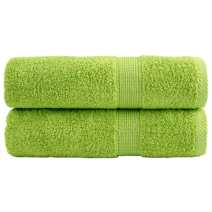 Premium-Handtücher SOLUND 2 Stk. Apfelgrün 50x100 cm 600 g/m²