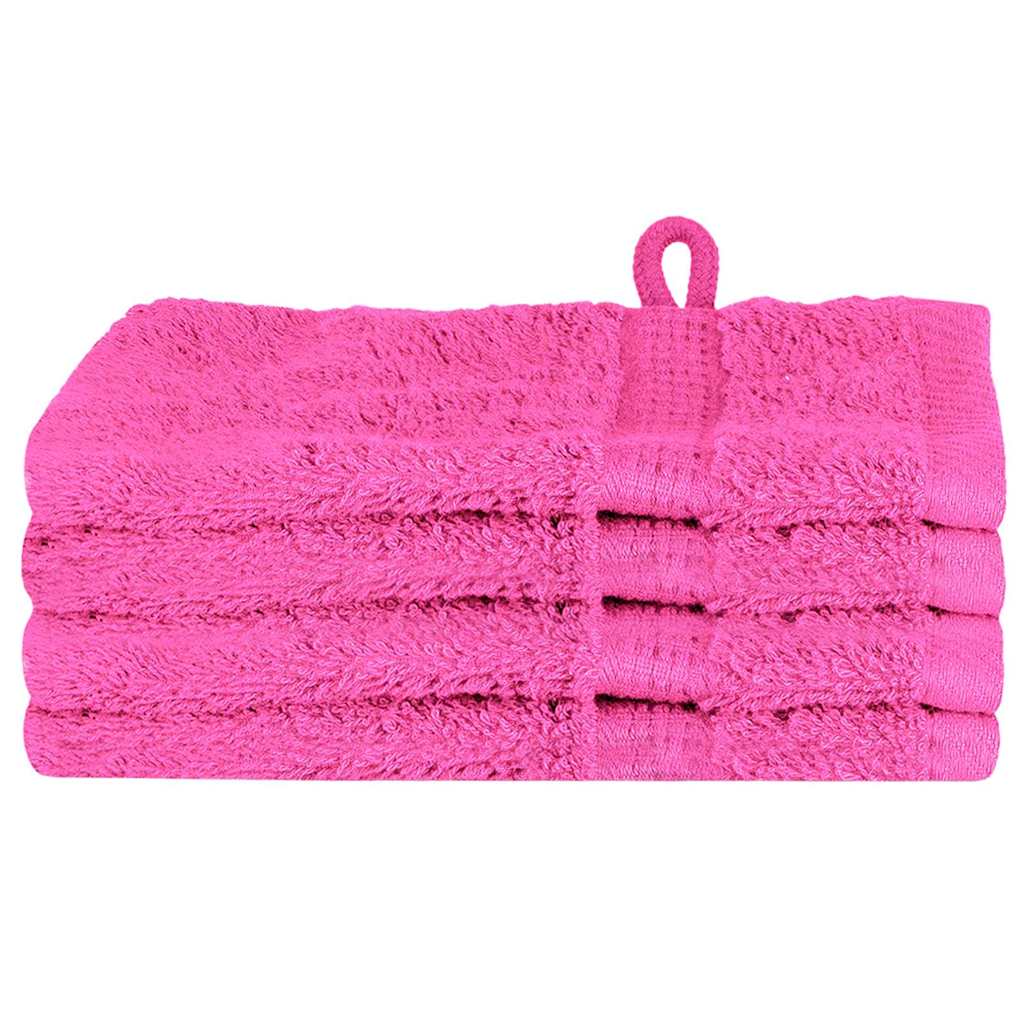Waschlappen SOLUND 4 pcs Rosa Baumwolle