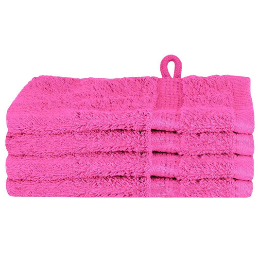 Waschlappen SOLUND 4 pcs Rosa Baumwolle
