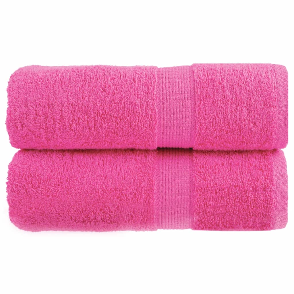 Premium Waschhandtücher SOLUND 2 Stück Rosa 30x30 cm 600 g/m²