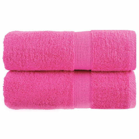 Premium Waschhandtücher SOLUND 2 Stück Rosa 30x30 cm 600 g/m²