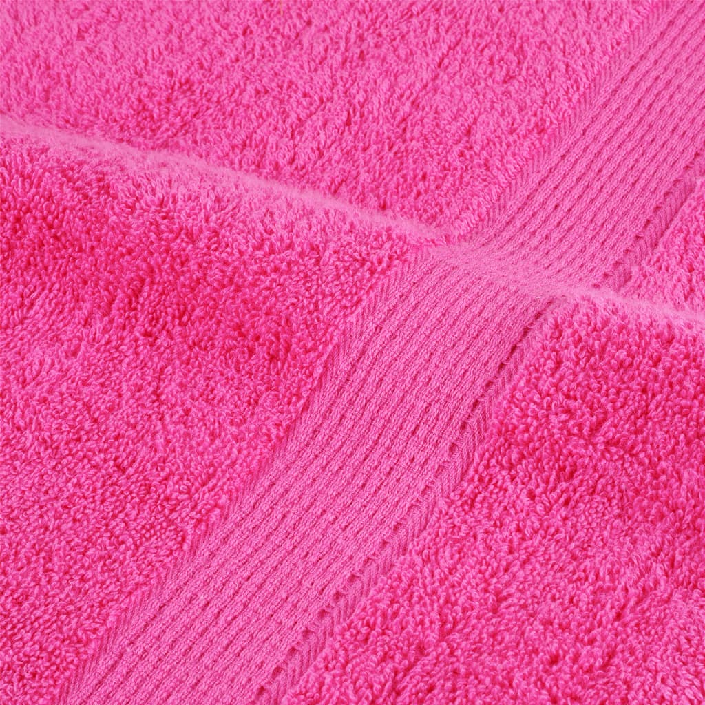 Premium Waschhandtücher SOLUND 4 Stück Rosa 30x30 cm 600 g/m²