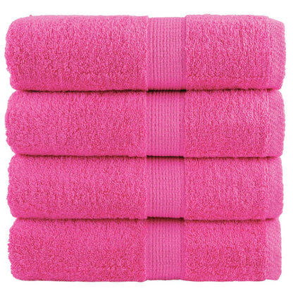 Premium-Gästetücher SOLUND 4 Stk. Rosa 30x50 cm 600 g/m²