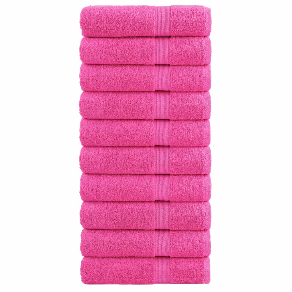 Premium-Handtücher SOLUND 10 Stk. Rosa 50x100 cm 600 g/m²