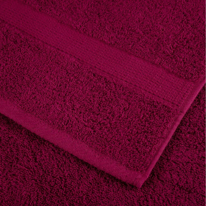 8 tlg. Premium-Handtuch-Set SOLUND Bordeaux 600 g/m²