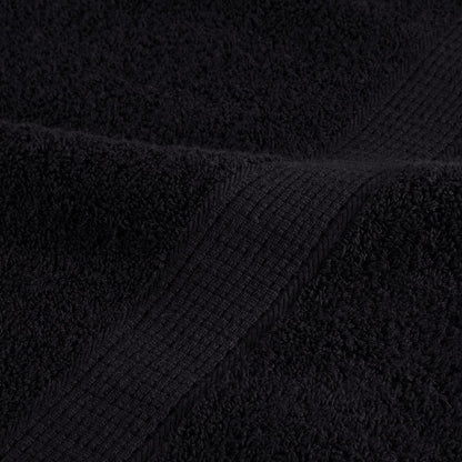 6 tlg. Premium-Handtuch-Set SOLUND Schwarz 600 g/m²