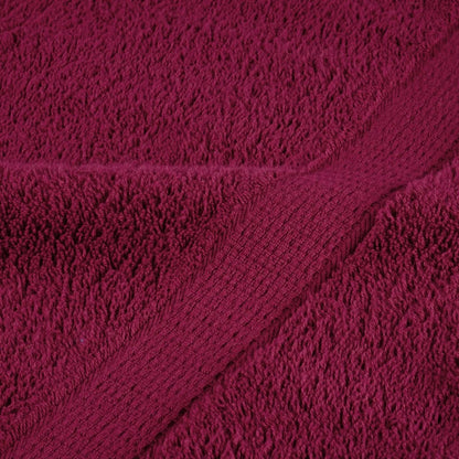 12 tlg. Premium-Handtuch-Set SOLUND Bordeaux 600 g/m²