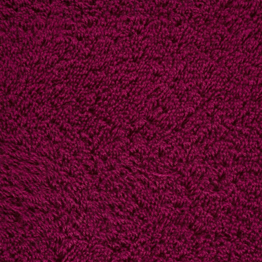 12 tlg. Premium-Handtuch-Set SOLUND Bordeaux 600 g/m²