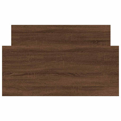 Bettgestell ohne Matratze Braun Eiche 100x200 cm Holzwerkstoff