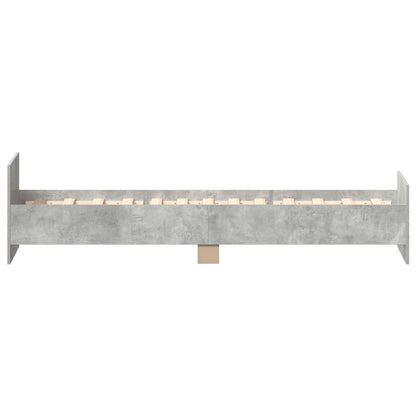 Bettgestell Betongrau 90x190 cm Holzwerkstoff
