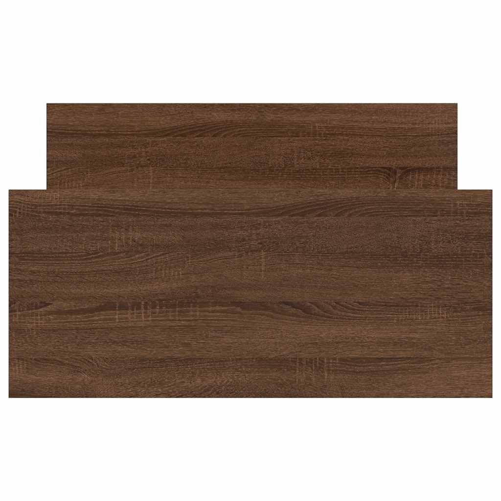 Bettgestell ohne Matratze Braun Eiche 90x190 cm Holzwerkstoff