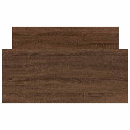 Bettgestell ohne Matratze Braun Eiche 90x190 cm Holzwerkstoff