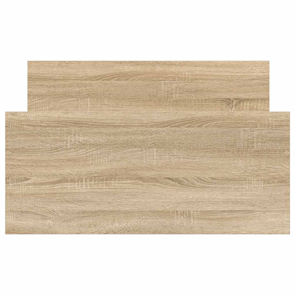 Bettgestell ohne Matratze Sonoma-Eiche 75x190 cm Holzwerkstoff