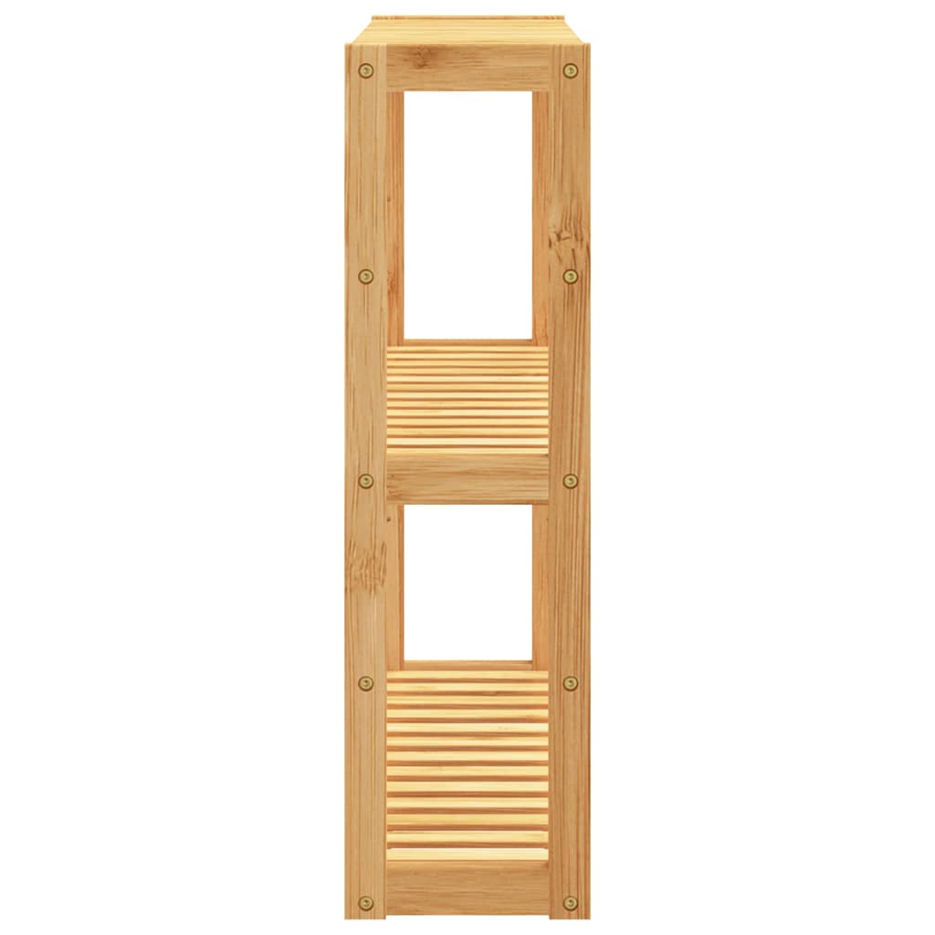 Badregal mit 3 Ablagen Wandmontage 60x15x54 cm Bambus