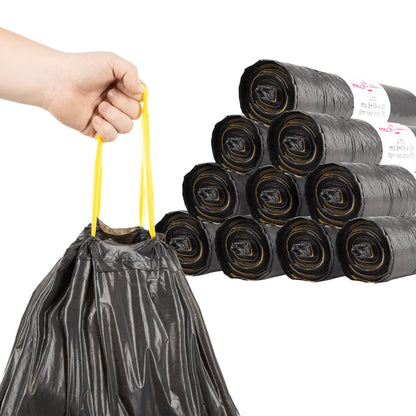 Müllsäcke mit Zugband 250 Stk. Schwarz 60 L