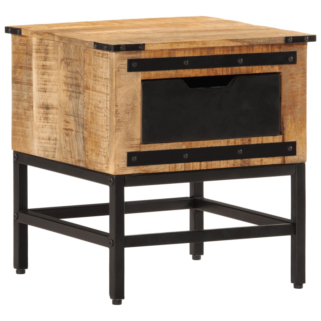 Nachttisch 40x40x45 cm Massivholz Mango