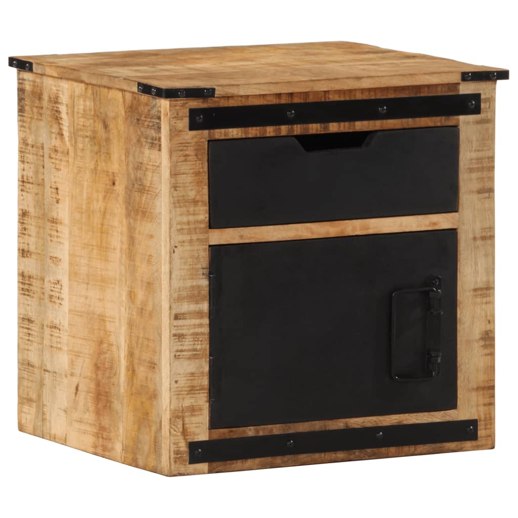 Sengebord 45x40x45 cm massivt mangotræ