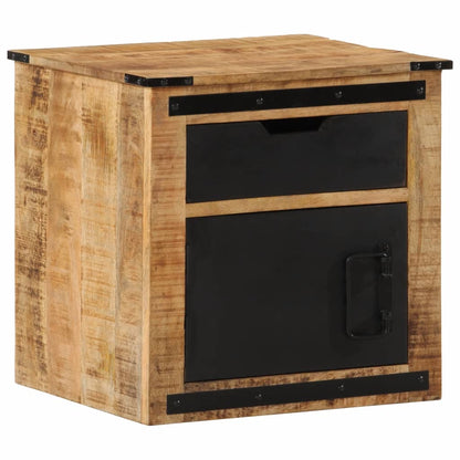 Sengebord 45x40x45 cm massivt mangotræ