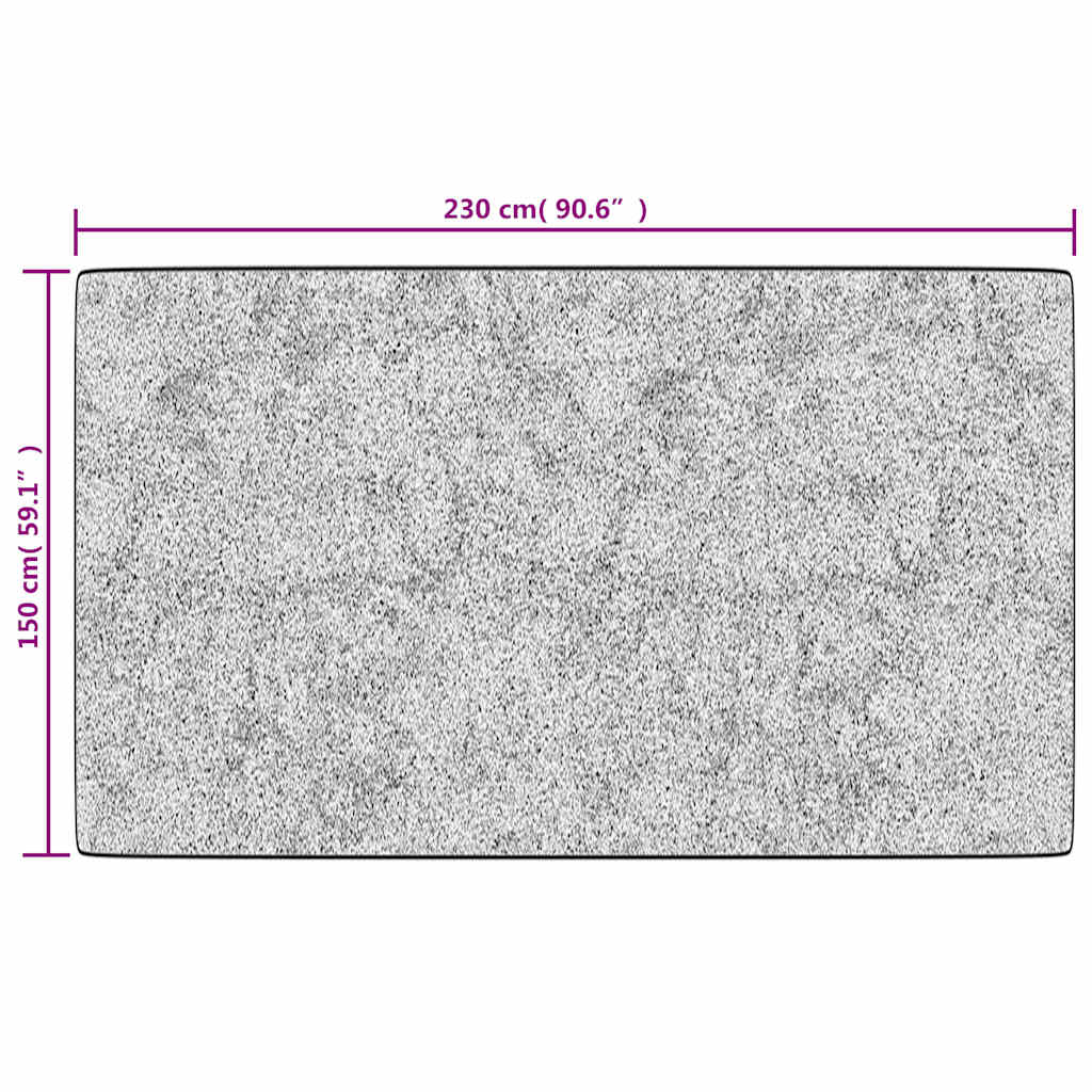 Teppich Waschbar Mehrfarbig 150x230 cm Rutschfest
