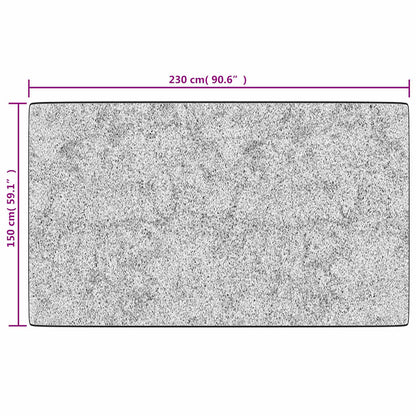 Teppich Waschbar Mehrfarbig 150x230 cm Rutschfest