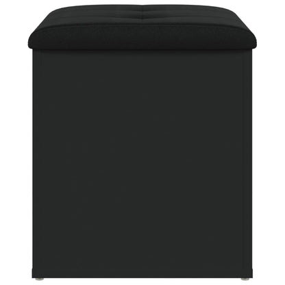 Sitzbank mit Stauraum Schwarz 42x42x45 cm Holzwerkstoff
