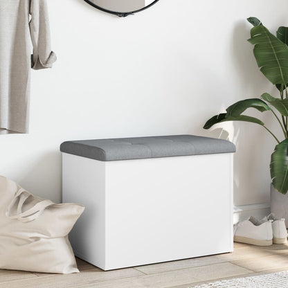 Aufbewahrungsbank Weiß 62 x 42 x 45 cm Holzwerkstoff