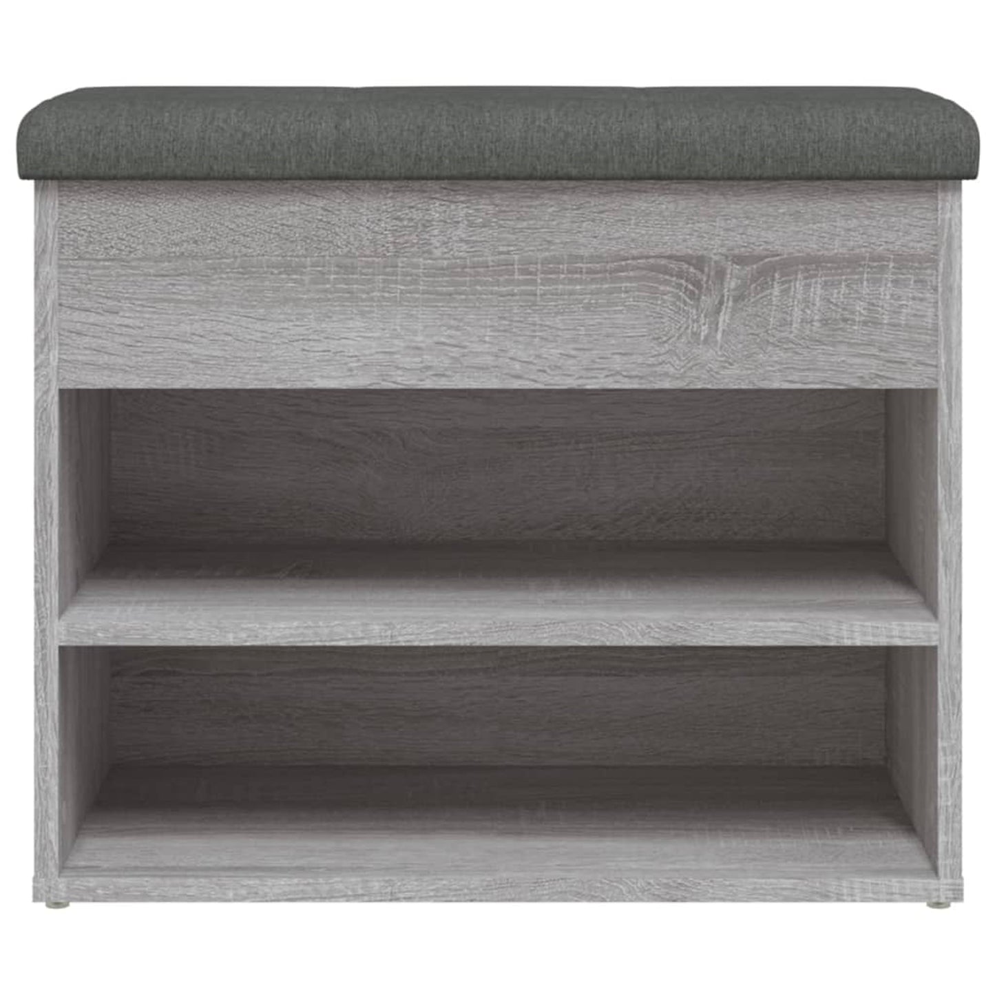 Schuhbank Grau Sonoma 62x32x50 cm Holzwerkstoff