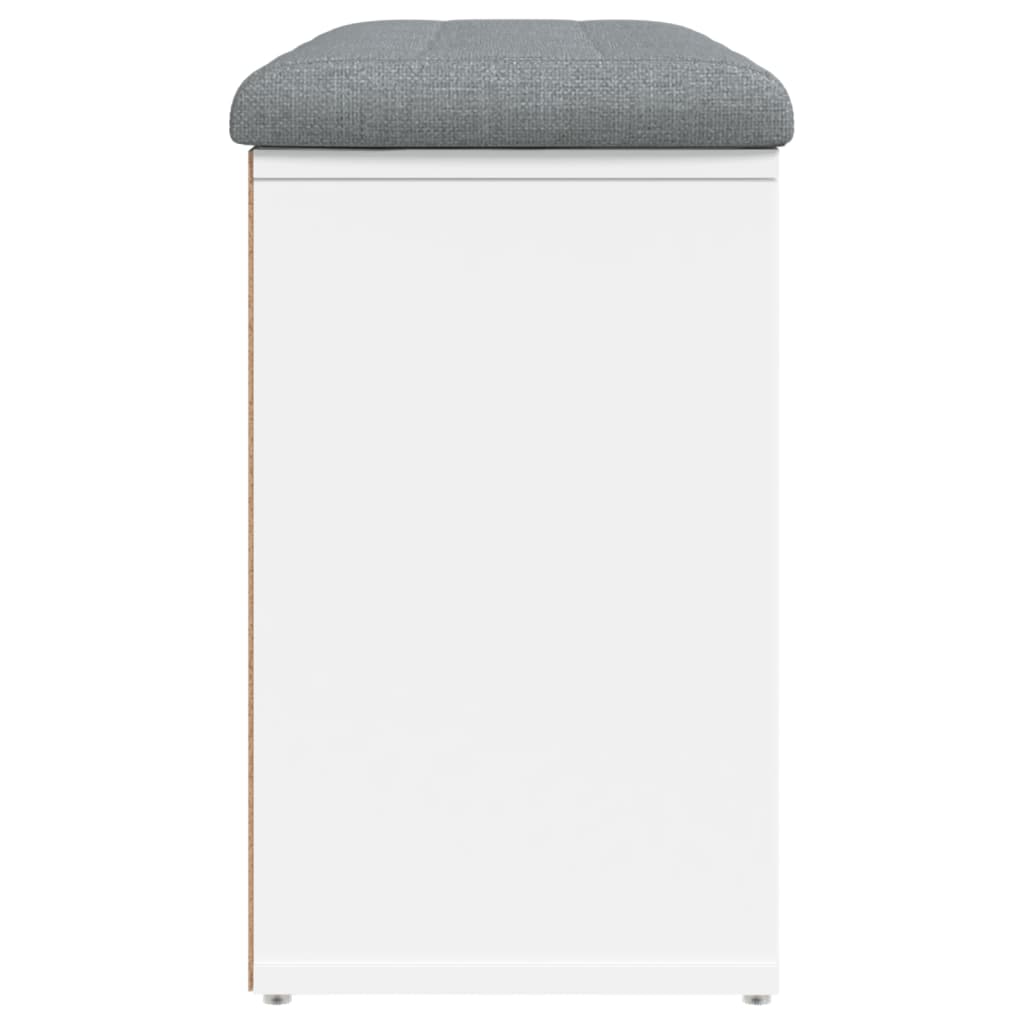 Schuhbank Weiß 82 x 32 x 50 cm Holzwerkstoff