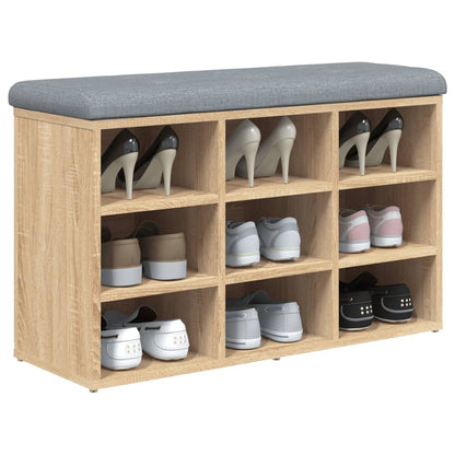 Schuhbank Sonoma-Eiche 82 x 32 x 50 cm Holzwerkstoff