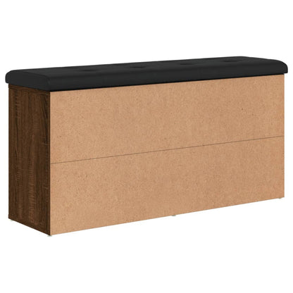 Schuhbank Braun Eichen-Optik 102x32x50 cm Holzwerkstoff