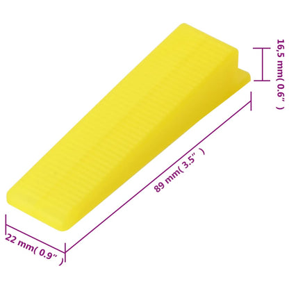 Fliesen-Nivelliersystem 250 Keile 500 Clips 1,5 mm