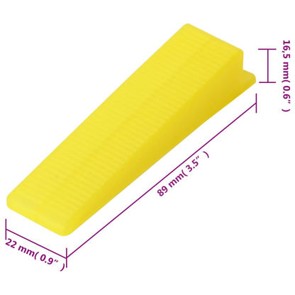 Fliesen-Nivelliersystem 500 Keile 2500 Clips 1 mm