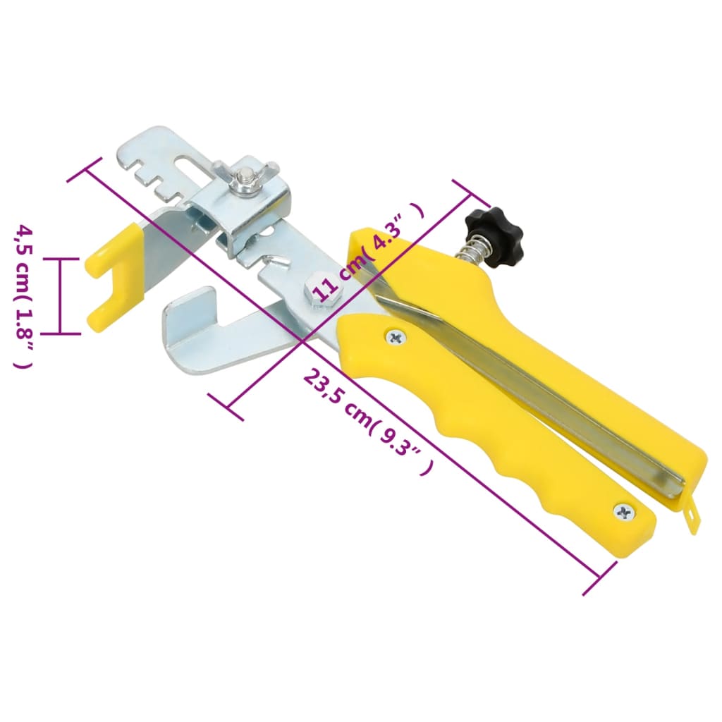 Fliesen-Nivelliersystem 500 Keile 2500 Clips 2 mm