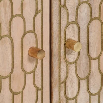 Beistellschränke 3 Stk. 60x33x75 cm Massivholz Mango